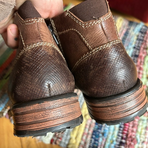 Denver Hayes Men's Brown Leather Boots Size 8 - Picture 15 of 15
